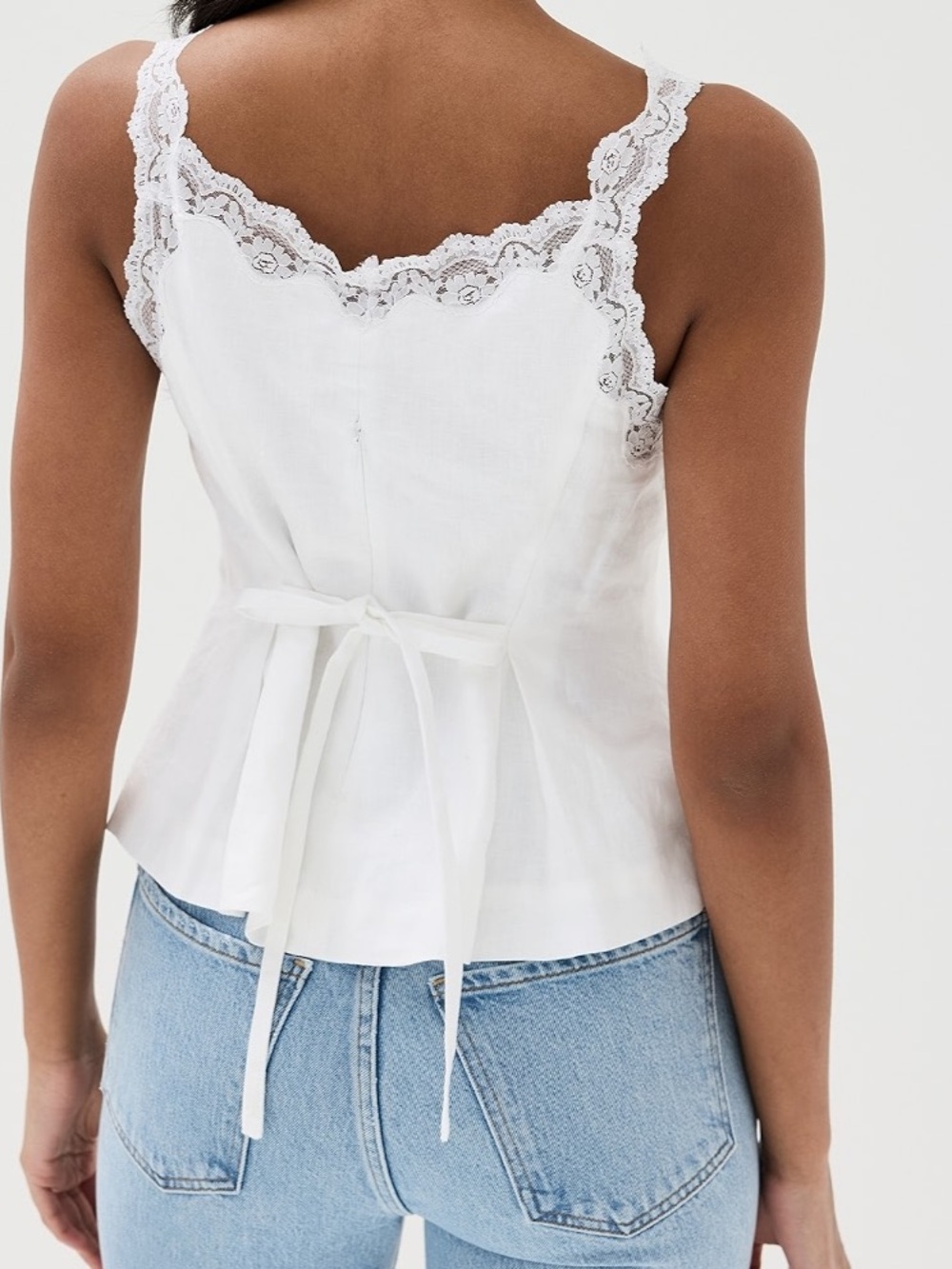Reformation Josefina Linen Top NWT size 0 - Picture 4 of 13